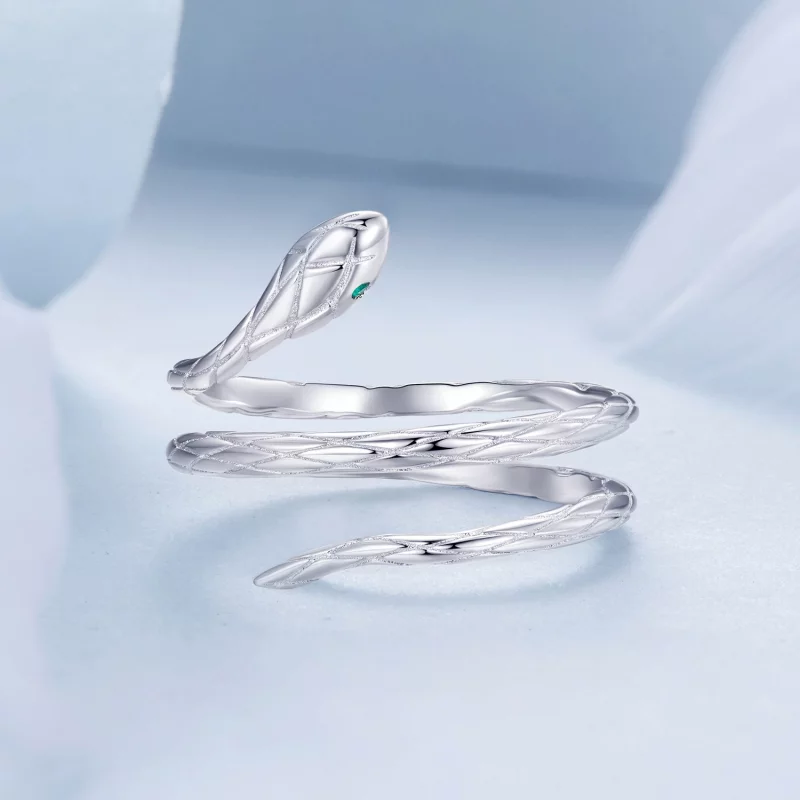 (image pour) Bague Ouverte Serpent Style PANDORA - BSR555-E - Afficher 3