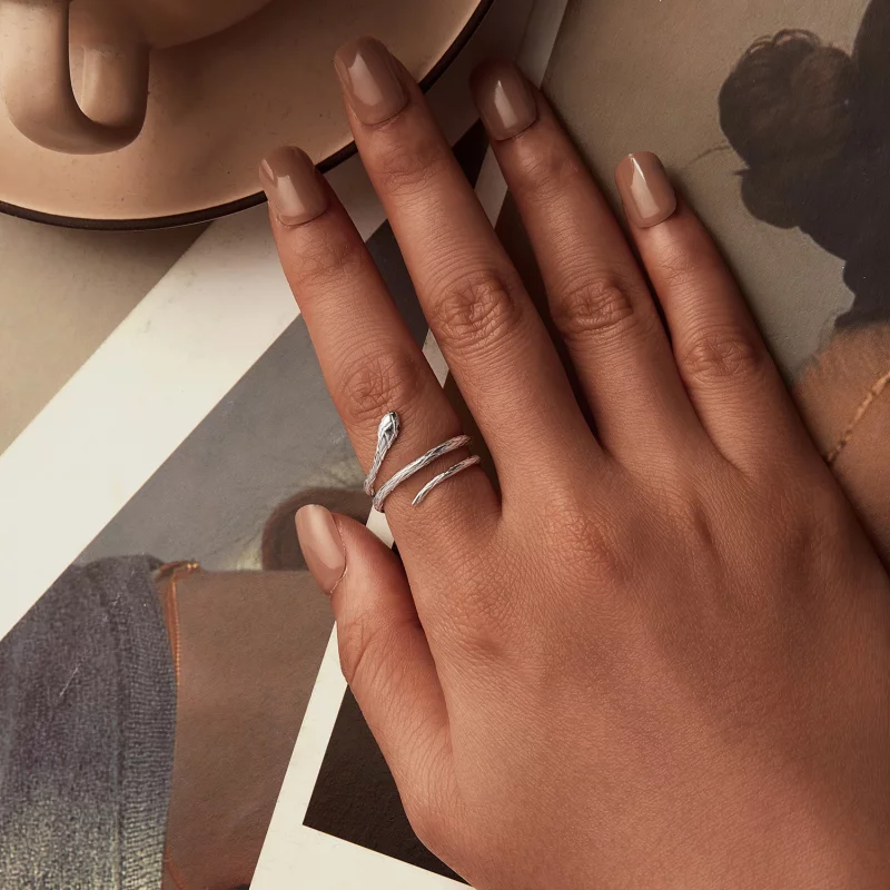 (image pour) Bague Ouverte Serpent Style PANDORA - BSR555-E - Afficher 4