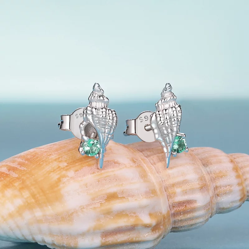 (image pour) Boucles d'oreille Conque Style PANDORA - BSE1010 - Afficher 2