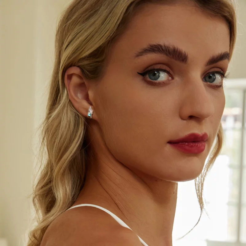 (image pour) Boucles d'oreille Conque Style PANDORA - BSE1010 - Afficher 7