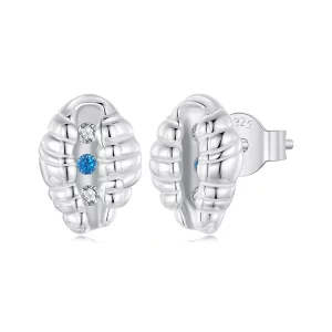 (image pour) Boucles d'oreilles coquillage style PANDORA - SCE1741