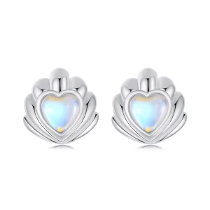 (image pour) Boucles d'oreilles coquille style PANDORA - SCE1763