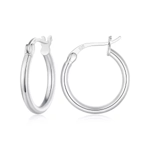 (image pour) Boucles d'oreilles de style Pandora en forme de cercle moyen - SCE1608-M