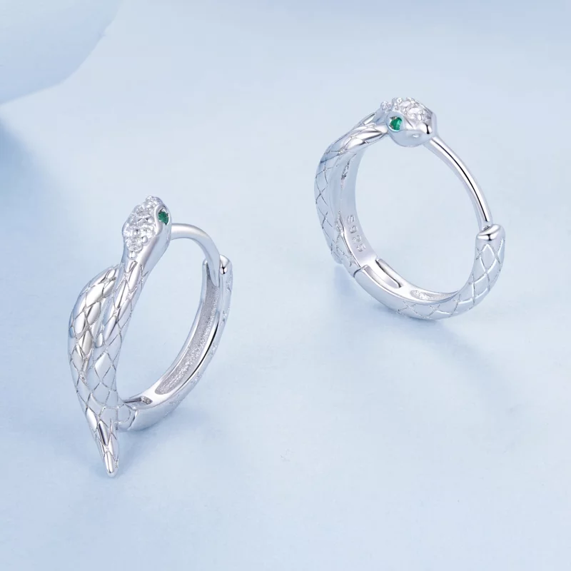 (image pour) Boucles d'oreilles enveloppantes style serpent PANDORA - BSE1008 - Afficher 3