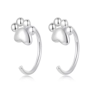 (image pour) Boucles d'oreilles Griffe Mignonnes Style PANDORA - SCE1760