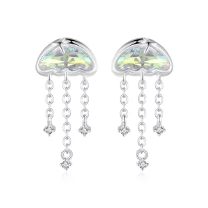 (image pour) Boucles d'oreilles méduse colorées style PANDORA - SCE1742