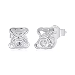(image pour) Boucles d'oreilles Ours Style PANDORA - SCE1764
