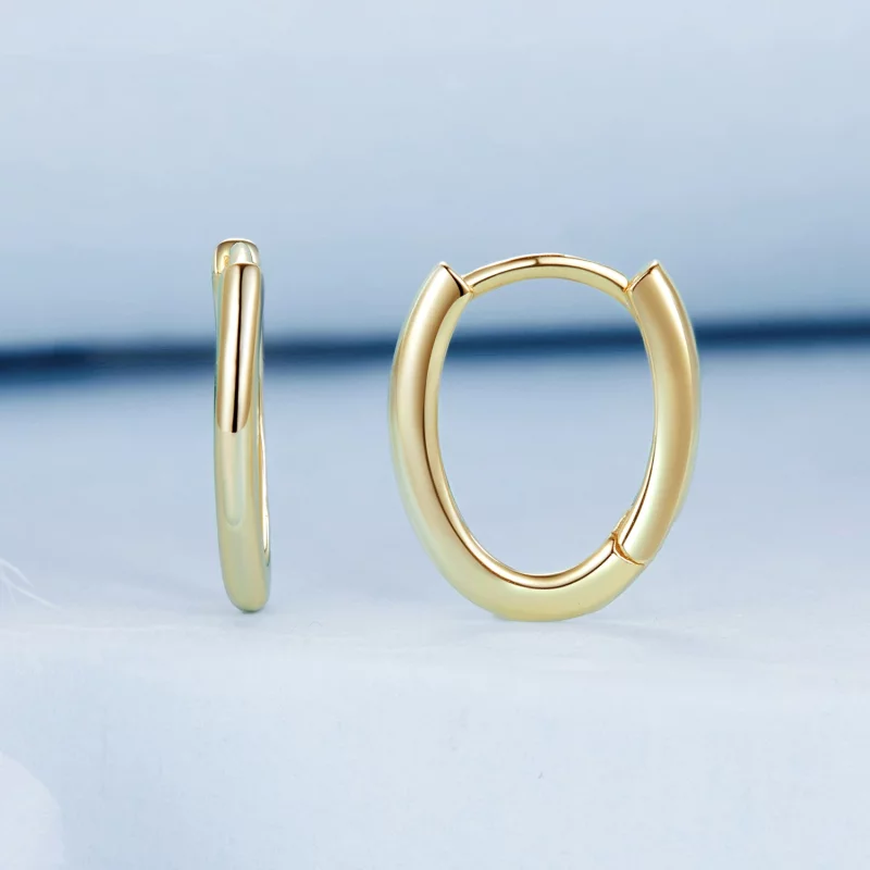 (image pour) Boucles d'oreilles ovales style PANDORA - BSE1015-B - Afficher 2