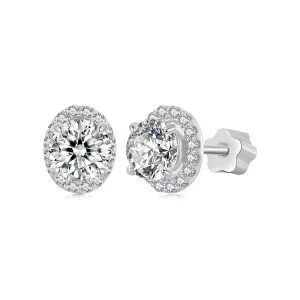 (image pour) Boucles d'oreilles PANDORA Style Starry Moissanite 0.5ct (deux certificats) - MSE054
