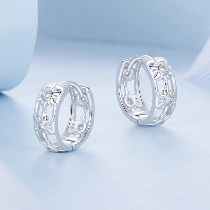 (image pour) Boucles d'oreilles Style PANDORA Soleil - BSE1007 - Afficher 3