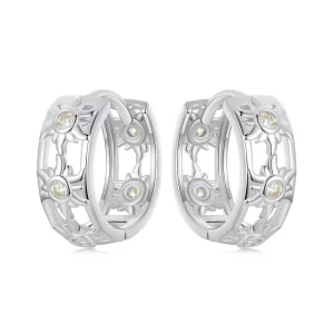 (image pour) Boucles d'oreilles Style PANDORA Soleil - BSE1007
