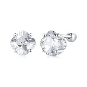 (image pour) Boucles d'oreilles style PANDORA Trèfle à Quatre Feuilles - SCE1755