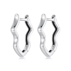 (image pour) Boucles d'oreilles Style PANDORA Vague - SCE1761