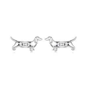 (image pour) Boucles d'oreilles Teckel Style PANDORA - SCE1745