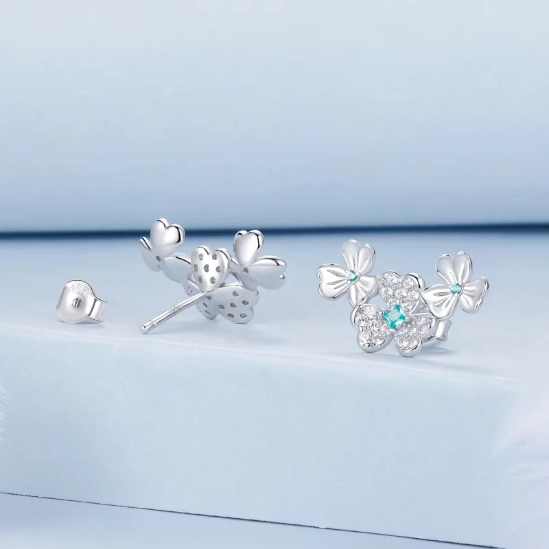 (image pour) Boucles d'oreilles trèfle style PANDORA - BSE1026 - Afficher 2
