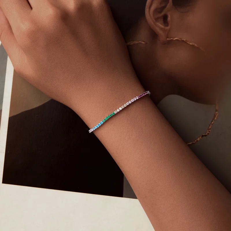 (image pour) Bracelet Arc-en-ciel Style PANDORA - SCB277 - Afficher 4