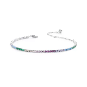 Bracelet Arc-en-ciel Style PANDORA - SCB277 (image pour) Bracelet Arc-en-ciel Style PANDORA - SCB277
