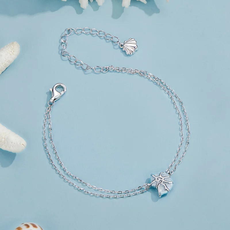(image pour) Bracelet Conque Bleu Style PANDORA - BSB176 - Afficher 4