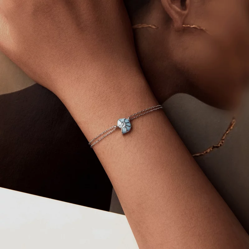 (image pour) Bracelet Conque Bleu Style PANDORA - BSB176 - Afficher 5