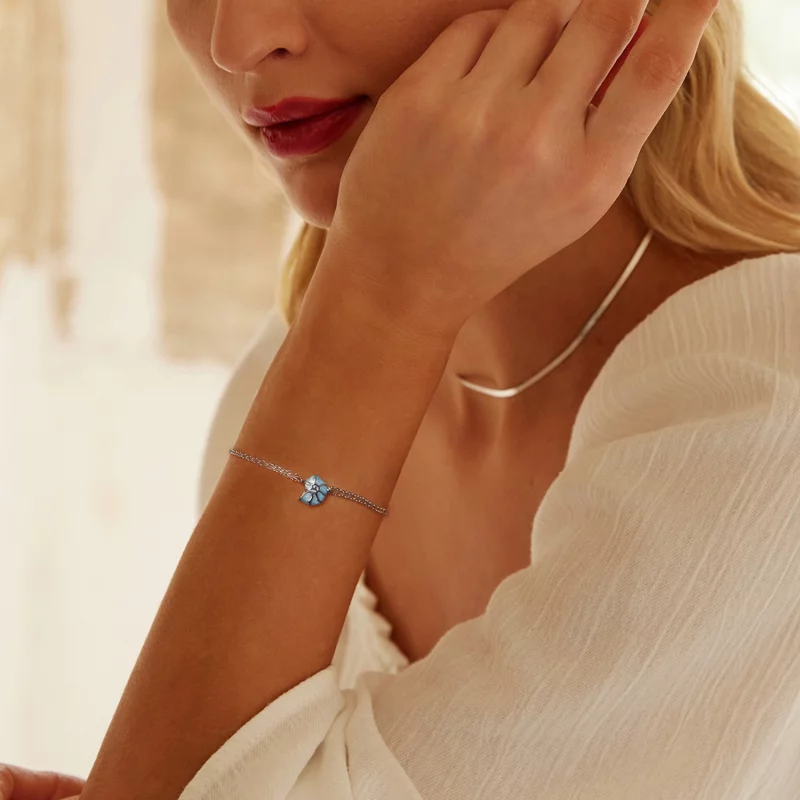 (image pour) Bracelet Conque Bleu Style PANDORA - BSB176 - Afficher 7