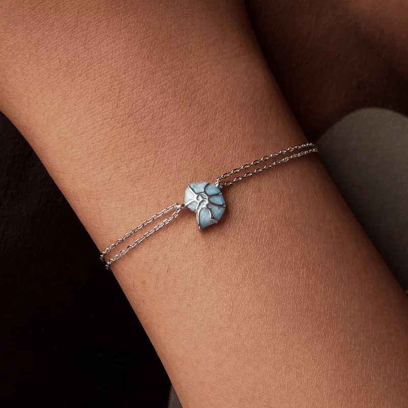 (image pour) Bracelet Conque Bleu Style PANDORA - BSB176 - Afficher 8