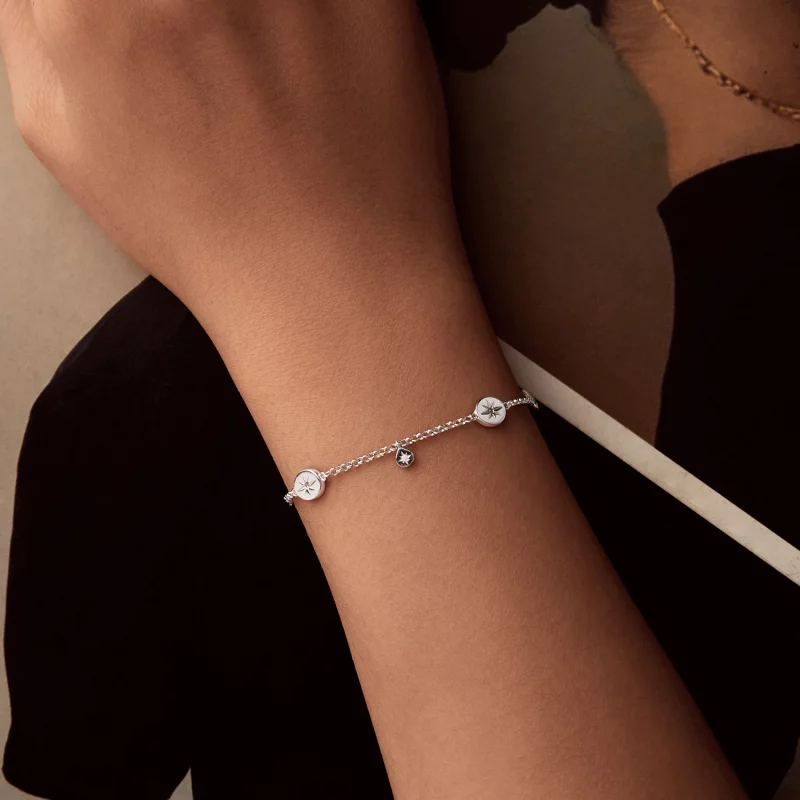(image pour) Bracelet à Pompons Étoile Style PANDORA - BSB182 - Afficher 5