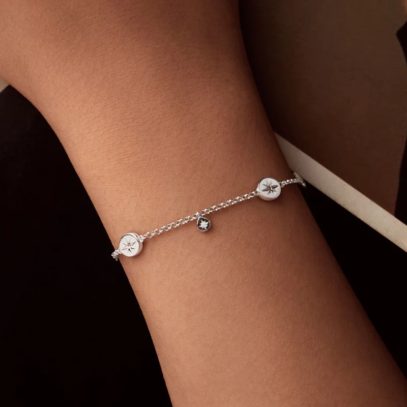 (image pour) Bracelet à Pompons Étoile Style PANDORA - BSB182 - Afficher 8