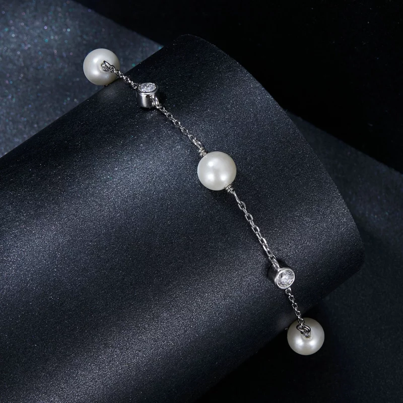 (image pour) Bracelet Rythme de la Mer Style PANDORA 0,1 ct (avec un certificat) - MSB017 - Afficher 2