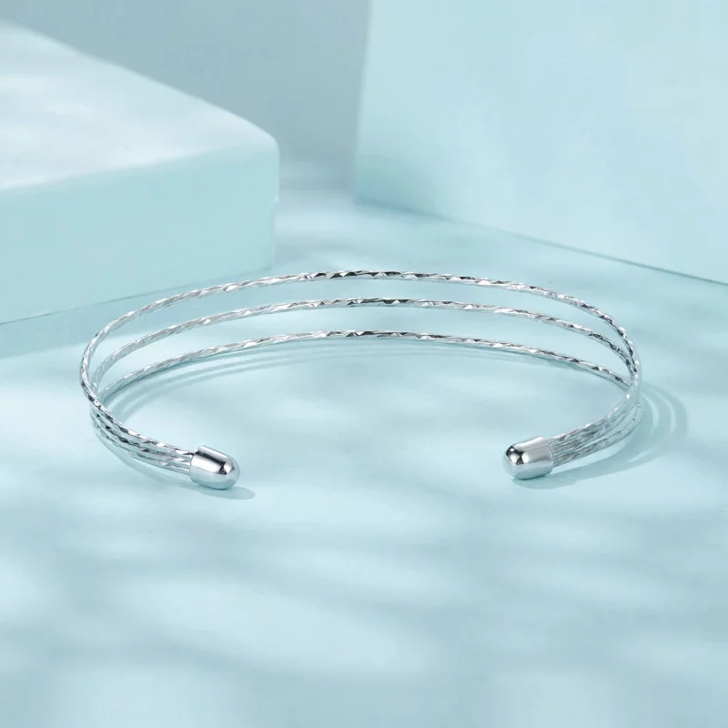 (image pour) Bracelet simple multi-couches style PANDORA - SCB273 - Afficher 6