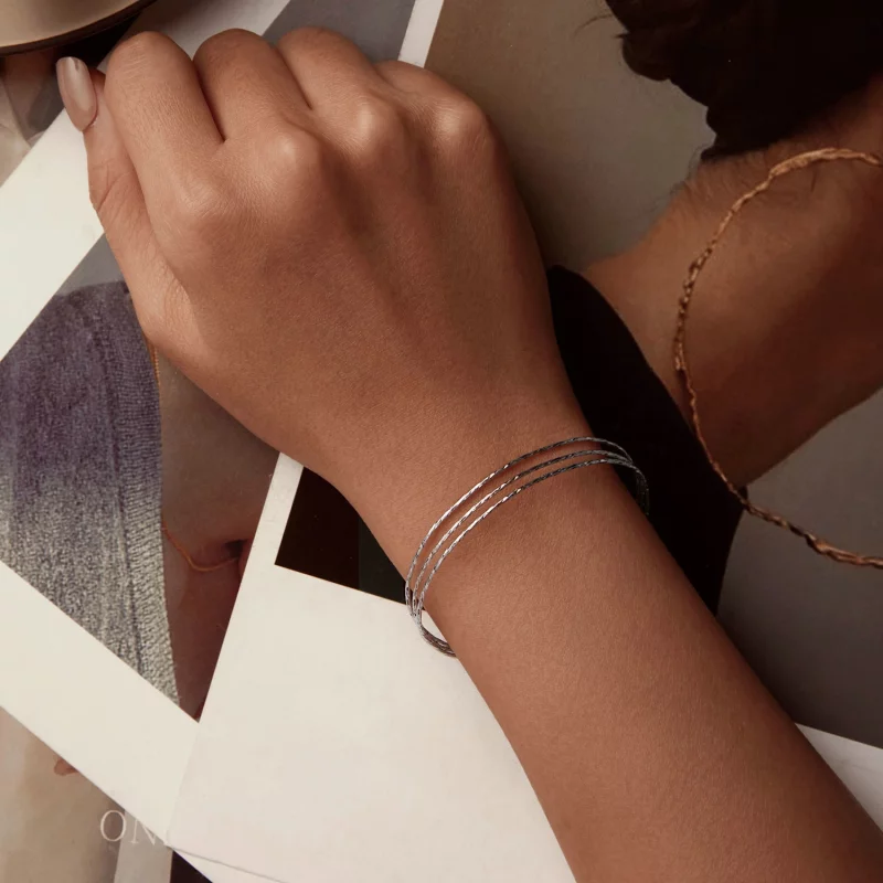 (image pour) Bracelet simple multi-couches style PANDORA - SCB273 - Afficher 7