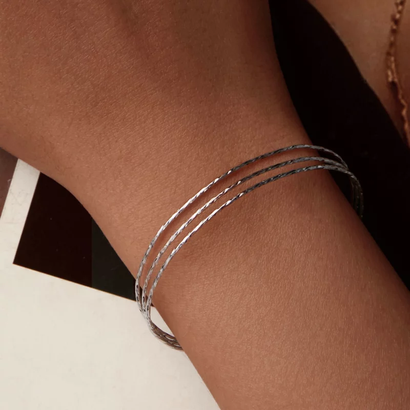 (image pour) Bracelet simple multi-couches style PANDORA - SCB273 - Afficher 8