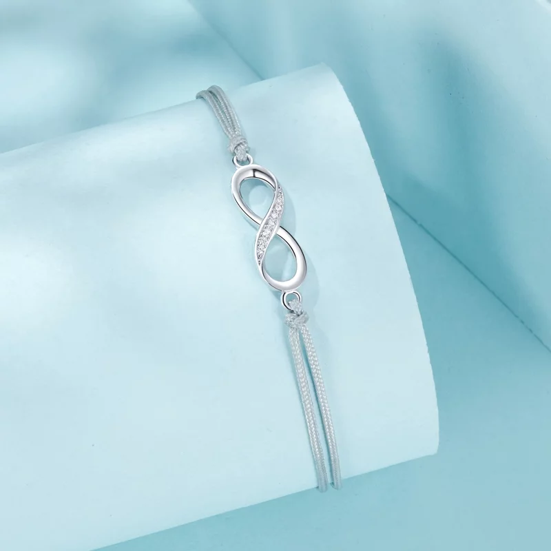 (image pour) Bracelet symbole infini style PANDORA - SCB279 - Afficher 2