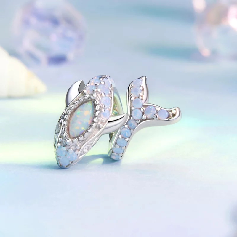 (image pour) Charme Baleine Bleue Style PANDORA - BSC1015 - Afficher 2