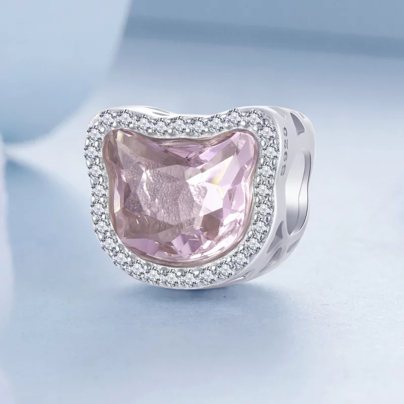 (image pour) Charme Chat Rose Style PANDORA - BSC1020 - Afficher 2