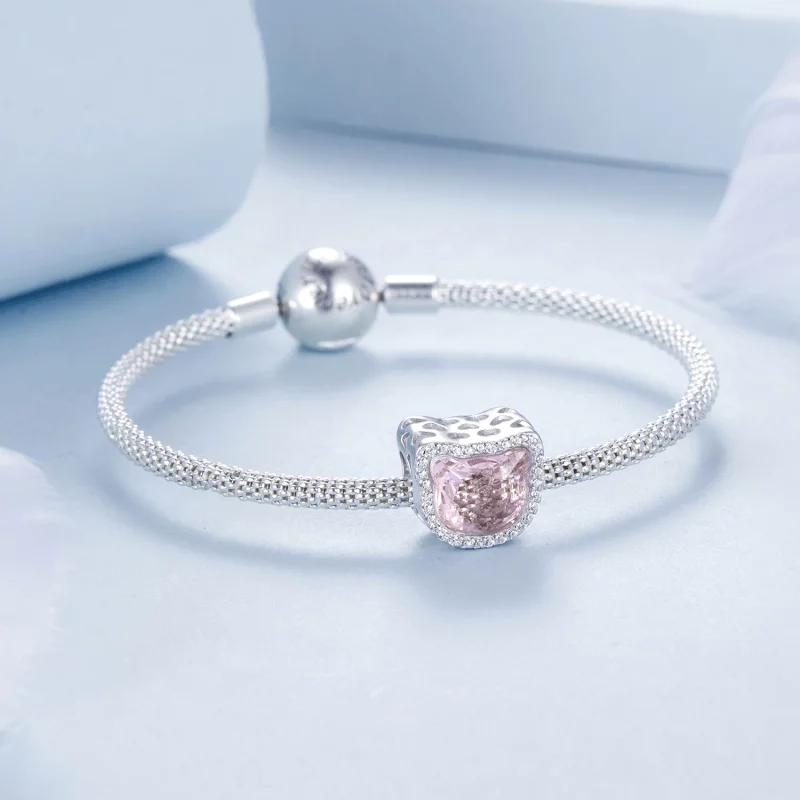 (image pour) Charme Chat Rose Style PANDORA - BSC1020 - Afficher 5