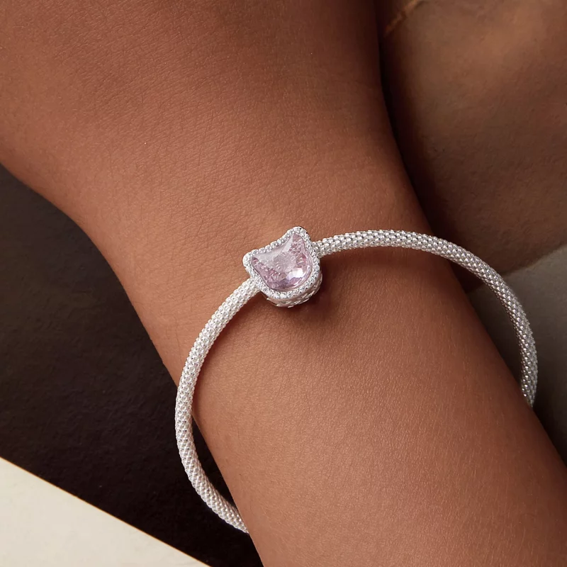 (image pour) Charme Chat Rose Style PANDORA - BSC1020 - Afficher 7