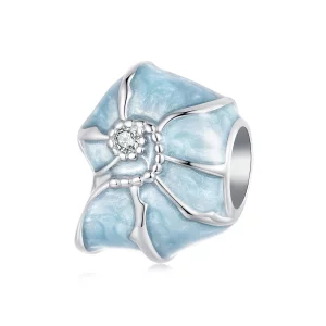 (image pour) Charme conque bleu style PANDORA - BSC1018