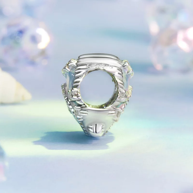 (image pour) Charme coquillage fantaisie coloré style PANDORA - BSC1017 - Afficher 3