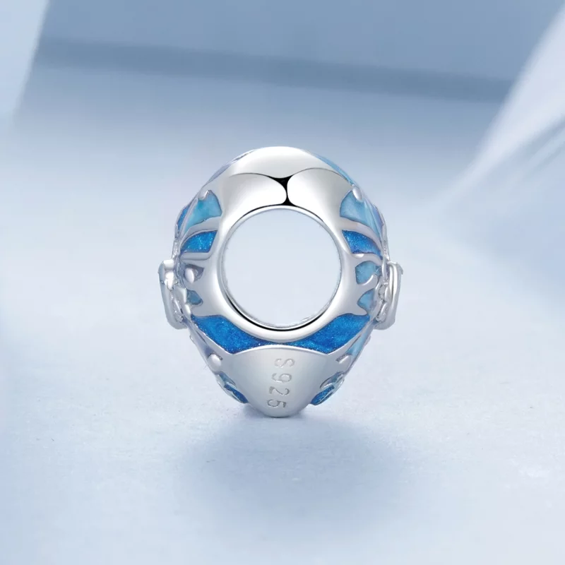 (image pour) Charme croix en forme de cœur style PANDORA - BSC1024 - Afficher 3