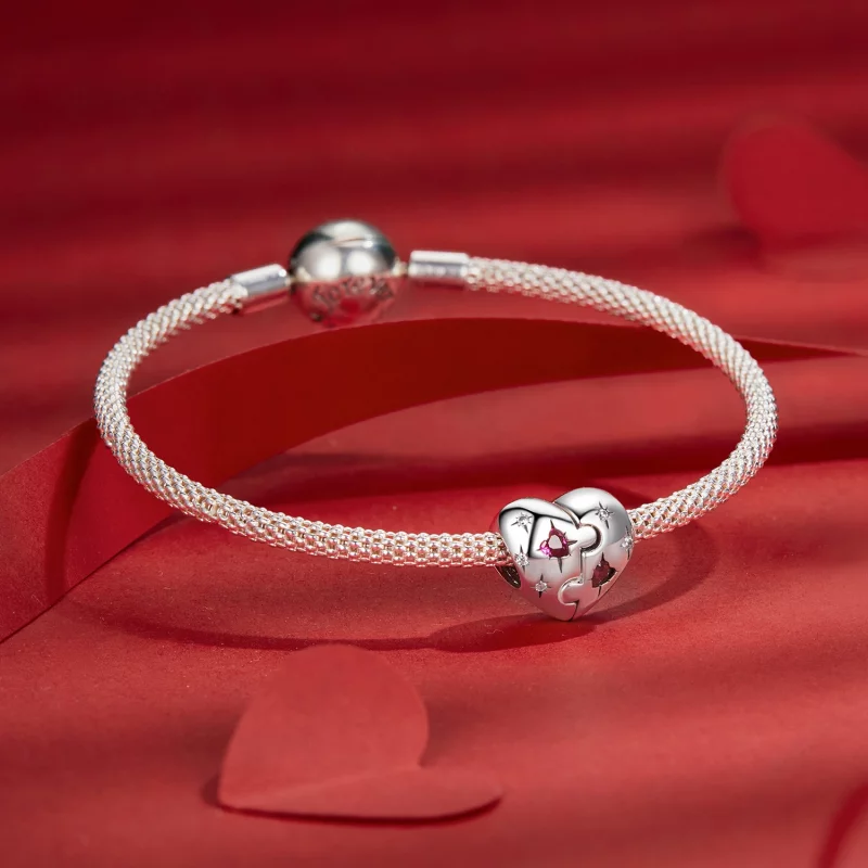 (image pour) Charme cœur casse-tête style PANDORA - SCC2775 - Afficher 5