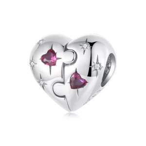 (image pour) Charme cœur casse-tête style PANDORA - SCC2775