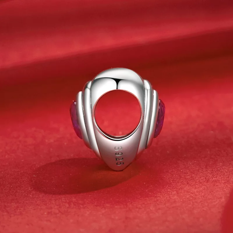 (image pour) Charme Halo Cœur d'Amour Classique Style PANDORA - SCC2776 - Afficher 3