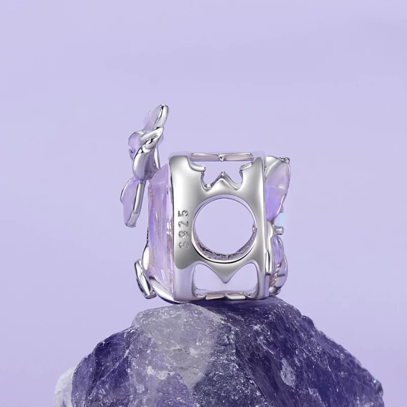 (image pour) Charme Iris en Cristal Style PANDORA - BSC1032 - Afficher 3