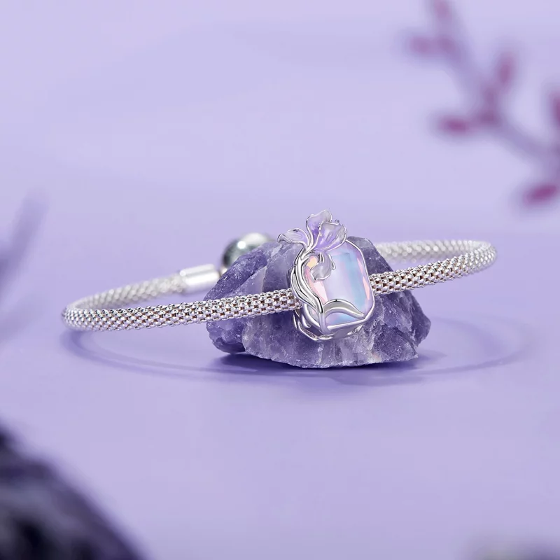 (image pour) Charme Iris en Cristal Style PANDORA - BSC1032 - Afficher 5