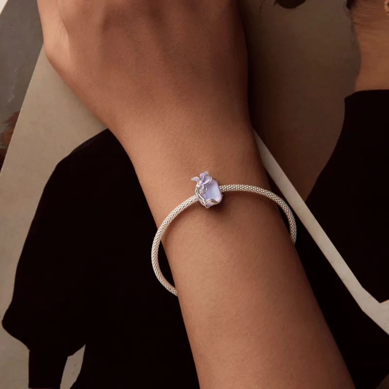 (image pour) Charme Iris en Cristal Style PANDORA - BSC1032 - Afficher 6