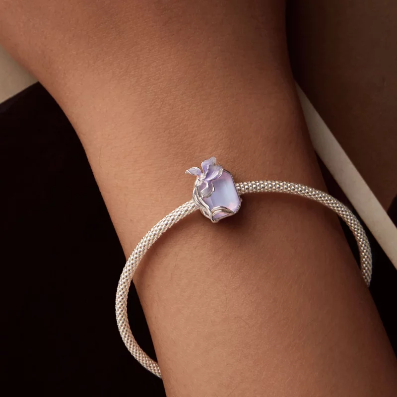 (image pour) Charme Iris en Cristal Style PANDORA - BSC1032 - Afficher 7