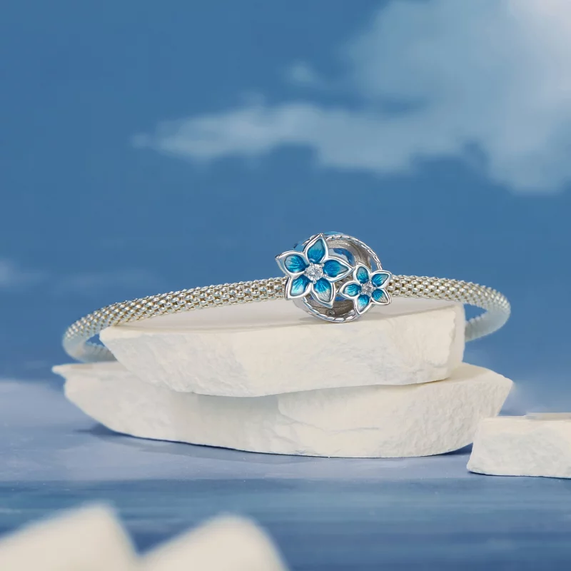 (image pour) Charme petite fleur de delphinium style PANDORA - BSC1029 - Afficher 5