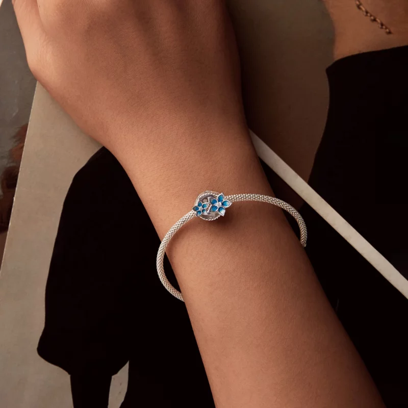 (image pour) Charme petite fleur de delphinium style PANDORA - BSC1029 - Afficher 6