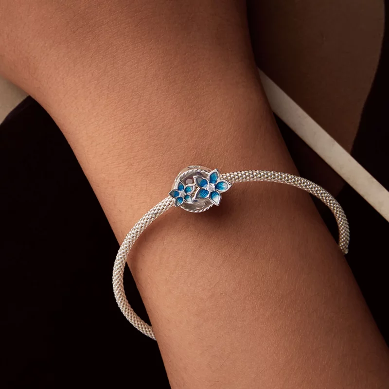 (image pour) Charme petite fleur de delphinium style PANDORA - BSC1029 - Afficher 7