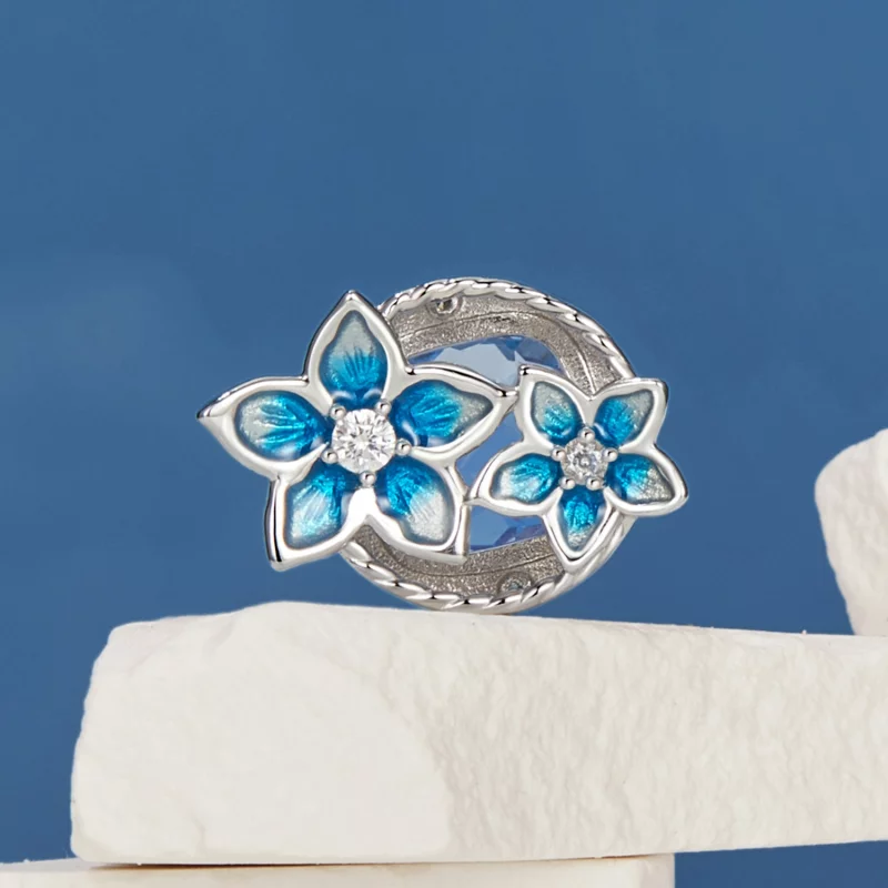 (image pour) Charme petite fleur de delphinium style PANDORA - BSC1029 - Afficher 8